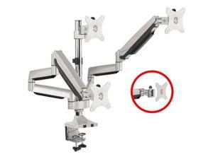 SIIG CEMT3611S1 Triple Monitor Aluminum Gas Spring Desk Mount  13 to 32