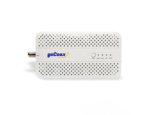 goCoax MoCA 2.5 Adapter with 2.5GbE Ethernet Port. MoCA 2.5. 1x 2.5GbE Port. Provide 2.5Gbps Bandwidth with existing coaxial Cables. White(1-pack, MA2500D)