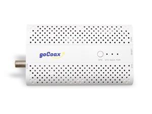 goCoax MoCA 2.5 Adapter with 2.5GbE Ethernet Port. MoCA 2.5. 1x 2.5GbE Port. Provide 2.5Gbps Bandwidth with existing coaxial Cables. White(1-pack, MA2500C)
