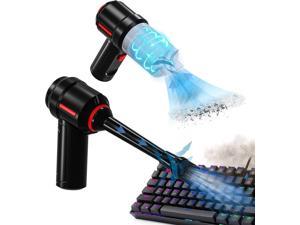 Compressed Air, Mini Vacuum Cleaner 3-in-1 for Computer Cleaning, Electric Air Duster for Keyboard Cleaning, Computer Vacuum Cleaner, Computer Cleaning Kit for PC/Car/Succulent
