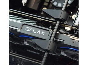 upHere GPU Brace Ondersteuning Videokaart Zwart-Wit Grafische Kaart Sag Houder/Holster Beugel, Enkele of Dubbele Slot Kaarten, G27654