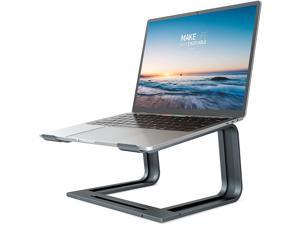 Laptop Stand for Desk, Ergonomic Detachable Computer Stand, Portable Laptop Holder with Heat Dissipation, Anti-Slip Design, Aluminum Laptop Riser for All Laptops 10-15.6 Inches, LS13