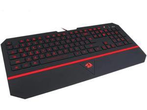 RGB Gaming Keyboard RGB LED Backlit Illuminated 104 Key Silent Keyboard with Wrist Rest for Windows PC Games (RGB Backlit)