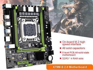 Clydek X79M-S 2.0 NVME1 PCI-E 3.0x4 M.2 M-ATX PC Gaming Motherboard CPU Combo E5-2670V3 DDR3 Motherboard LGA 2011