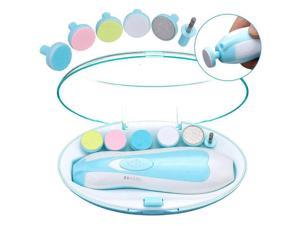 Hot nail cutter Baby trimmer electric 6 in 1 safe baby nail file clipper manicure pedicure set nail clipper set with Light