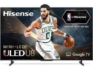 Hisense 55Inch Class U8 Series ULED MiniLED Google Smart TV  Quantum Dot Color 144Hz Game Mode Pro 1500Nit Dolby Vision IQ Hands Free Voice Control Compatible with Alexa 55U8K 2023 Model