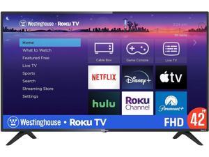 Westinghouse Roku TV  42 Inch Smart TV 1080P LED Full HD TV with WiFi Connectivity and Mobile App Flat Screen TV Compatible with Apple Home Kit Alexa and Google Assistant