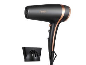 CONFU 1875W MuteDry Fast Drying Hair Dryer, Lightweight Low Noise Blow Dryer with Speed / Heat Settings, Cool Shot Button and Concentrators