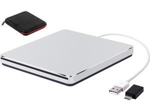 External DVD Drive,Guamar USB Type C Superdrive CD DVD+/-RW Burner Portable CD ROM Writer Player for Laptop,Optical Drive Disk Reader Compatible with Apple Mac MacBook Pro Air Mini PC Windows 11