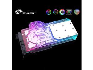 Bykski GPU Waterblock Water Cooler GPU Cooling Block Sandwich Style Full Cover Backplate for Nvidia GeForce RTX 3080 RTX 3090 Reference Edition 5V 3Pin RBW Lights