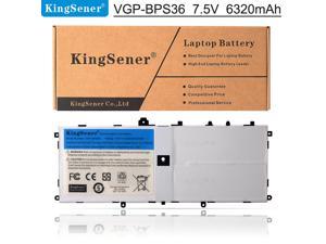 Kingsener VGPBPS36 Laptop Battery For Sony Vaio Duo 13 Convertible Touch 133 inch SVD13211CG SVD132A14W SVD1321M2EW 75V 48Wh