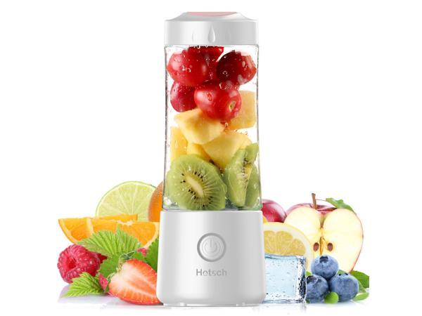 Portable Blender,Personal Blender for Shakes and Smoothies USB Rechargeable  with 6 Blades 20 Oz Mini Blender,for Office, Gym, Kitchen Travel(White)