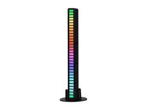 Aessdcan 1pc Light White RGB Music Rhythm Lights, Christmas Decoration Desktop RGB Light Bar, Music Rhythm Lights LED Ambient Light, USB Music RGB String Light Bar