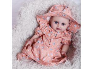 COSDOLL 13 inch Soft Full Body Silicone Reborn Baby Doll 319 lbs Cute Realistic Platinum Silicone Baby Doll Girl gift
