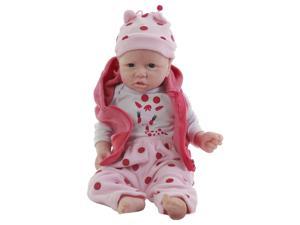 COSDOLL Newborn Baby Doll Realistic Baby Toys Soft Full Body Silicone Baby Full Silicone Baby DollsNot Vinyl DollsEye open Real Newborn Baby Dolls That Look Real Realistic Lifelike