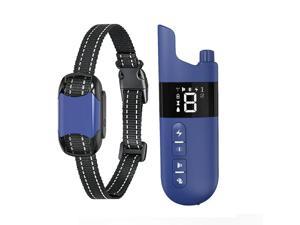 MASBRILL Dog Shock Collar with Remote Rechargeable Shock Collar for Medium Large Dogs Electronic Training Collar Waterproof Shock Collar with 3 Training Modes Up to 1000ft Blue
