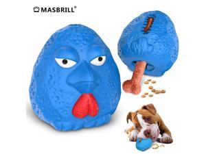 MASBRILL Dog Chew Toys Chew Turkey Toy with Food Dispenser Durable Dog Chew Toys Food Grade Rubber Dog Toy to Reduces Boredom for Most Small Medium and Large Breed Beef Flavor Blue
