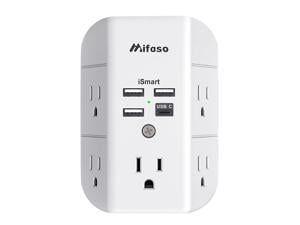 Mifaso 9 IN 1 Wall Outlet Extender with USB Ports Outlet Spl...