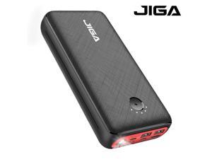 JIGA 30000mAh Portable Charger, Fast Charging Power Bank with 3 Outputs & 3 Inputs & Flashlight, Ultra High Capacity External Battery Pack Compatible with iPhone, Samsung, iPad etc
