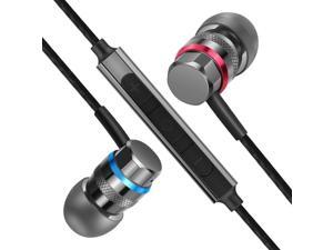 Oriver High-Resolution in Ear Headphones with Microphone Volume Control Compatible with iPhone Android iPod and All 3.5mm Jack Devices