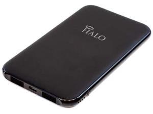 HALO Pocket Power 5000 Portable Charger Power Bank for Phone and Tablet - TSA Approved Compact 5000mAh Battery Pack with 2 USB Ports and Micro USB Cable - Black