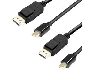 Angusplay Mini DisplayPort to DisplayPort 1.4 Cable Supports 8K 4K 1080P HDR Bidirectional Thunderbolt Compatible Surface Pro etc Adapter Cable for MacBook Air/Pro DP to Mini DP 6.6ft 