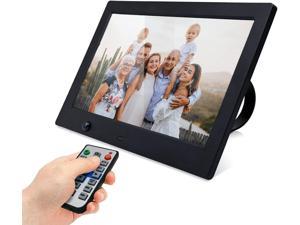 Digital Photo Frame 101 Inch Digital Picture Frame with IPS Screen HD Display 1024x600 Digital Photo Frame Electronic Picture Frame with Motion Sensor and Digital Calendar Easy Setup