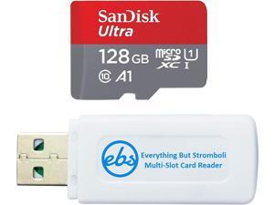SanDisk MicroSDXC 128GB Ultra Memory Card Works with Motorola Phone Moto G51 Moto E30 Moto G Pure SDSQUA4128GGN6MN UHSI C10 A1 Bundle with 1 Everything But Stromboli MicroSDXC  SD Card Reader