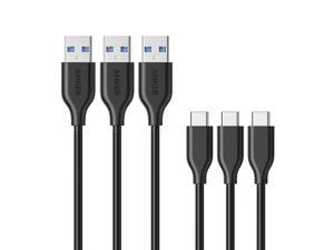 3 Pack Anker Powerline USBC to USB 30 Cable 3ft with 56k Ohm Pullup Resistor for Samsung Galaxy Note 8 S8 S8 S9 S10 MacBook Sony XZ LG V20 G5 G6 HTC 10 Xiaomi 5 and More