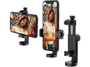 Good Product Outlet Tripod Cell Phone Mount Adapter,Universal Smartphone Tripod Mount with Cold Shoe,360° Rotatable Phone Holder,Fits Tripod,Monopod,Selfie Stick,Compatible with iPhone 13/13 Mini/13