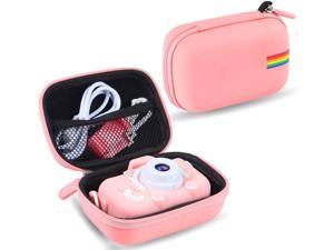 Case Only Pink Leayjeen Kids Camera Case Compatible with Seckton/GKTZ/VATENIC/OZMI/PROGRACE/Nine Cube/Desuccu Girl Digital Camera Toy 