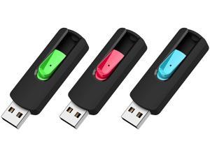 3X USB2.0 Flash Drives 8GB Anti-skid Thumb Push Pen Drive Memory Stick Storage 