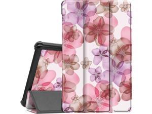 G Lenovo Tab M8 TB8505F Case Smart Case Trifold Stand Slim Lightweight Case Cover for Lenovo Tab M8 TB8505F  TB8505X Tablet Pink Flower