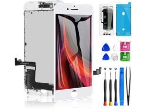 for iPhone 8 Plus Screen Replacement White 5.5 Inch, Diykitpl 3D Touch LCD Digitizer Display for iPhone 8 Plus, with Repair Tools Kit for A1864,A1897,A1898 Glass Screen
