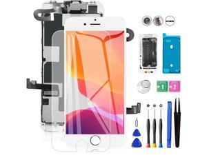 A1905 Ear Speaker Full Assembly Digitizer Frame LCD Touch Display with Front Camera A1906 Sensors and Repair Kit for A1863 YPLANG for iPhone 8 Screen Replacement Black 4.7 inch