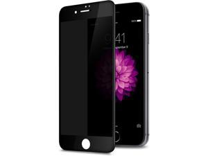 TECHO Privacy Screen Protector for iPhone SE 20222020 iPhone 8 7 6s 6 Anti Spy 9H Tempered Glass Edge to Edge Full Cover Screen Protector AntiFingerprint Bubble Free Full Coverage Black