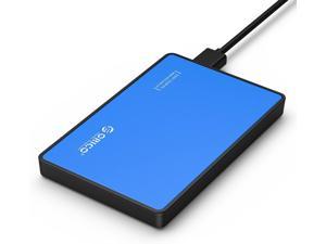 USB 2.5 Enclosure SATA External Drive Enclosure Portable Hard Disk Case Adapter for 7/9.5mm HDD SSD Tool Free Support UASP Max 4TB Compatible with PS4 Xbox Samsung WD Seagate - 2588B LUE
