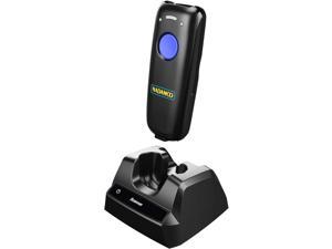 NADAMOO Wireless Barcode Scanner 328 Feet Transmission Distance USB  Cordless 1D Laser Automatic Barcode Reader Handhold Bar Code Scanner with  USB