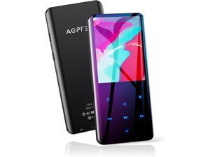 AGPTEK 32GB MP3 Player with Bluetooth 5.0, AGPTEK 2.4 Inch Screen Lossless Sound Music Player with Speaker Portable Digital Audio Player Supports FM Radio, Recordings, Supports up to 128GB (Black)