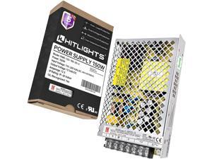 HitLights 12vdc Power Supply 150W 12.5A Universal Regulated Switching Power Converter, UL-Recognized 12 Volt Transformer for LED Strip Lights, 3D Printers, Audio Systems, Security Cameras