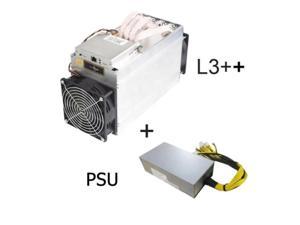 ANTMINER L3++( With power supply ) 580 MH/s Litecoin Dogecoin Merge mining LTC Miner Merge DOGE Miner LTC Mining Machine Better Than ANTMINER L3 L3+ S9 S9i ASIC Blockchain Miners
