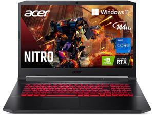 Acer Nitro 5 Thin Gaming Laptop,Intel Core i7-11800H, NVIDIA GeForce RTX 3050Ti, 16GB DDR4  4TB PCIe SSD, 17.3" FHD 144Hz IPS Display, Killer Wi-Fi 6 | Backlit Keyboard, Bluetooth Webcam Win10 Pro