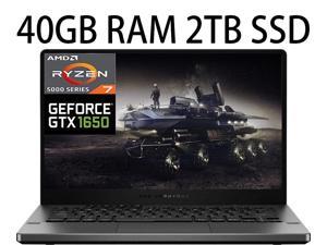 ASUS ROG Zephyrus G14 14 Gaming laptop AMD Ryzen 7 5800HS 8Core NVIDIA GeForce GTX 1650 Graphics 4GB GDDR6 40GB DDR4 2TB PCIe SSD 140 Full HD 1920x1080 Display Windows 10