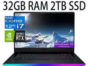 MSI Raider GE66 15 Gaming Laptop 12th Gen Intel Core i712700H 14Cores Processor NVIDIA GeForce RTX 3070 Ti 8GB GDDR6 Graphics 32GB DDR4 2TB PCIe SSD 156 QHD 240Hz Display Windows 10 Pro