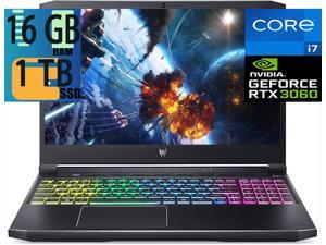Acer Predator Helios 300 15 Gaming laptop Intel Core i711800H 8Cores RTX 3060 6GB Graphics 16GB DDR4 1TB PCIe SSD 156 FHD 144Hz Display Backlight Keyboard WiFi Bluetooth Windows 11