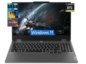 Lenovo LOQ 15 Gaming Laptop, 15.6" FHD Display, AMD Ryzen 7 7435HS 8-Core Processor, NVIDIA GeForce RTX 4060 8GB GDDR6, 64GB DDR5  1TB PCIe SSD, Wi-Fi 6 Bluetooth 5.2 Backlit KB, Windows 11