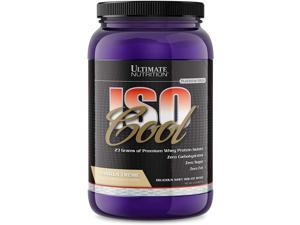 Ultimate Nutrition ISO Cool Pure Whey Protein Isolate Powder - Keto Friendly - 0 Carb 0 Fat 0 Sugar - 23 Grams of Protein Per Serving, 2 Pounds, Vanilla