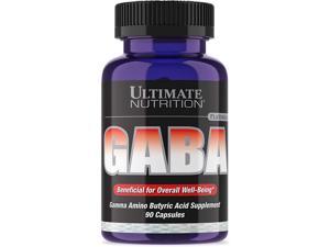 Ultimate Nutrition GABA Supplement, Lean Weight Gainer, Support Immunity and Overall Wellness, Non-Protein Amino Acid, Unflavored, 750mg, 90 Capsules