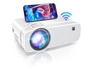 ABOX Wifi Mini Projector, Movie Projector for Outdoor Full HD 200" Display Supported, Compatible with Laptop, TV Stick