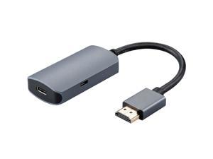 HDMI Male to USB-C Female Cable Adapter HDMI Input to USB Type C 3.1 Output Converter,4K@60Hz  Thunderbolt 3 Adapter for New McBook Pro,Mc Air,Microsoft Surface,and More